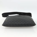 GUCCI GG Supreme Shoulder Bag PVC Black Silver 162904 Auth ka3041-5