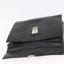 PRADA Aktentasche Saffiano Leder Schwarz Silber Auth ka3042-10