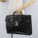 PRADA Aktentasche Saffiano Leder Schwarz Silber Auth ka3042-22
