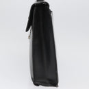 PRADA Aktentasche Saffiano Leder Schwarz Silber Auth ka3042-3