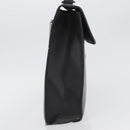 PRADA Aktentasche Saffiano Leder Schwarz Silber Auth ka3042-4