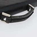 PRADA Aktentasche Saffiano Leder Schwarz Silber Auth ka3042-7