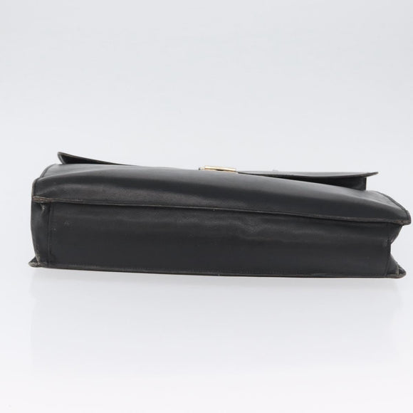 PRADA Aktentasche Saffiano Leder Schwarz Silber Auth ka3042