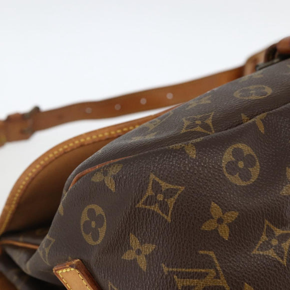 LOUIS VUITTON Monogram Saumur 35 Shoulder Bag M42254 LV Auth ka3044