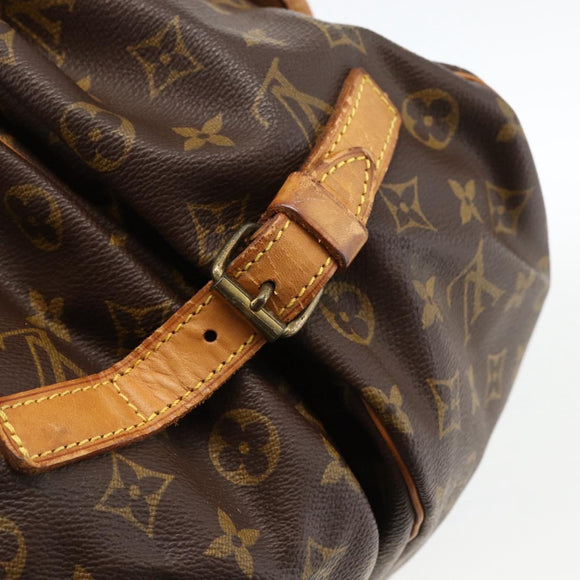 LOUIS VUITTON Monogram Saumur 35 Shoulder Bag M42254 LV Auth ka3044