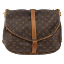 LOUIS VUITTON Monogram Saumur 35 Shoulder Bag M42254 LV Auth ka3044-13