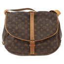 LOUIS VUITTON Monogram Saumur 35 Shoulder Bag M42254 LV Auth ka3044-2