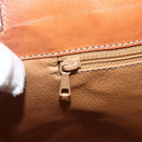 CELINE Macadam Canvas Tote Bag PVC Leather Brown Gold Auth ka3045-20