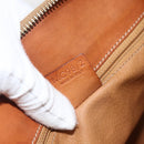 CELINE Macadam Canvas Tote Bag PVC Leather Brown Gold Auth ka3045-12