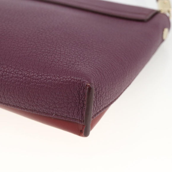 Chloe Chain Schoudertas Leer Rood Goud Origineel ka3046A