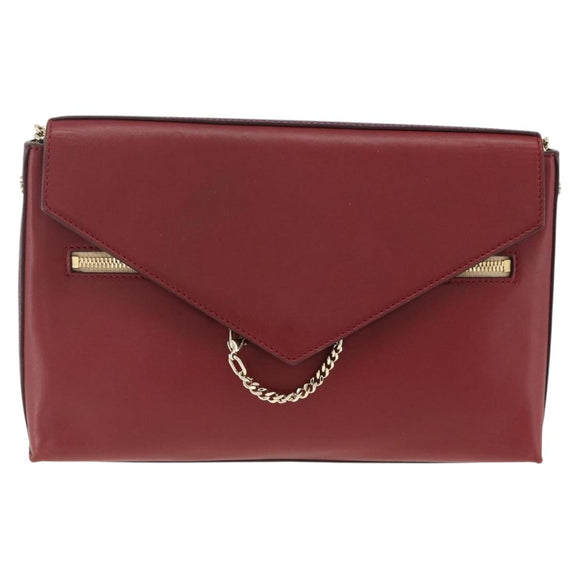 Chloe Chain Schoudertas Leer Rood Goud Origineel ka3046A