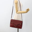 Chloe Chain Schoudertas Leer Rood Goud Origineel ka3046A-23