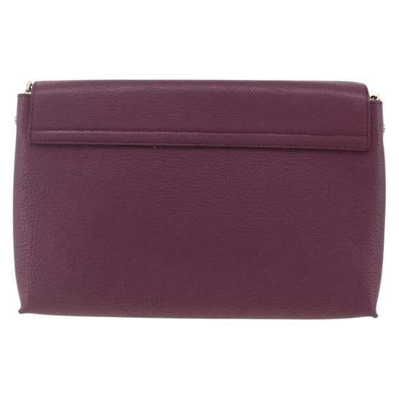 Chloe Chain Schoudertas Leer Rood Goud Origineel ka3046A