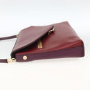 Chloe Chain Schoudertas Leer Rood Goud Origineel ka3046A-4