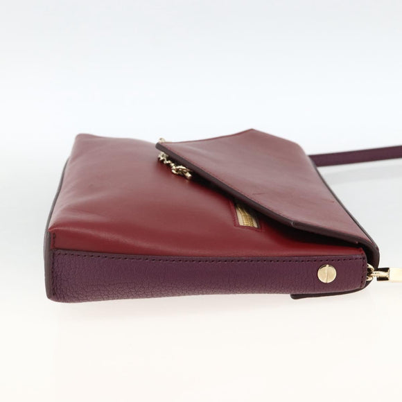 Chloe Chain Schoudertas Leer Rood Goud Origineel ka3046A