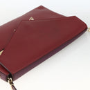 Chloe Chain Schoudertas Leer Rood Goud Origineel ka3046A-6