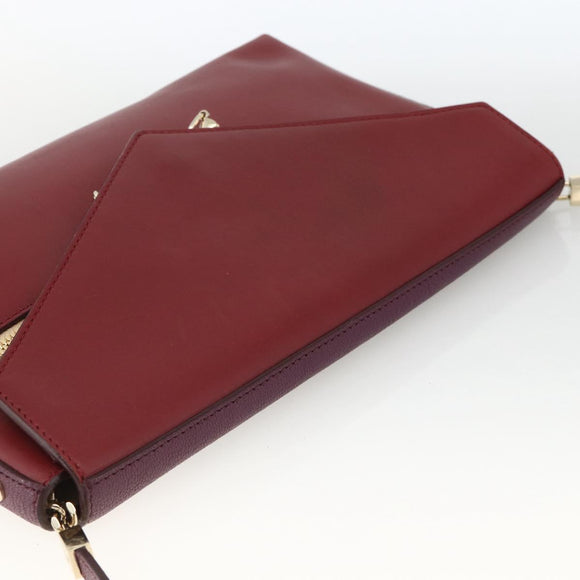 Chloe Chain Schoudertas Leer Rood Goud Origineel ka3046A