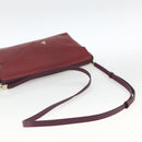 Chloe Chain Schoudertas Leer Rood Goud Origineel ka3046A-7