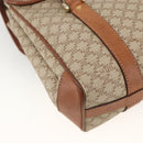 CELINE Macadam Canvas Handtasche PVC Beige Gold Auth ka3048-16