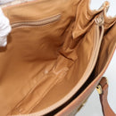 CELINE Macadam Canvas Handtasche PVC Beige Gold Auth ka3048-19