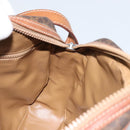 CELINE Macadam Canvas Shoulder Bag PVC Leather Brown Gold Auth ka3049-19