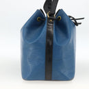 LOUIS VUITTON Epi Petit Noe Shoulder Bag Bicolor Black Blue M44152 Auth ka3051-3