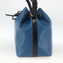 LOUIS VUITTON Epi Petit Noe Shoulder Bag Bicolor Black Blue M44152 Auth ka3051-4