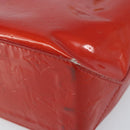 LOUIS VUITTON Monogram Vernis Reade PM Hand Bag Red Rouge M91088 LV Auth ka3053-15