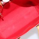 LOUIS VUITTON Monogram Vernis Reade PM Hand Bag Red Rouge M91088 LV Auth ka3053-11