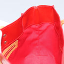 LOUIS VUITTON Monogram Vernis Reade PM Hand Bag Red Rouge M91088 LV Auth ka3053-19