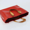 LOUIS VUITTON Monogram Vernis Reade PM Hand Bag Red Rouge M91088 LV Auth ka3053-6