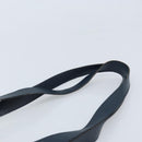 CELINE Shoulder Bag Leather Navy Gold Auth ka3054-8