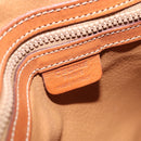 CELINE Macadam Canvas Hand Bag PVC Leather Brown Gold Auth ka3055-15