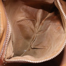 CELINE Macadam Canvas Hand Bag PVC Leather Brown Gold Auth ka3055-20