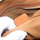 CELINE Macadam Canvas Hand Bag PVC Leather Brown Gold Auth ka3055-21