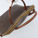 CELINE Macadam Canvas Hand Bag PVC Leather Brown Gold Auth ka3055-6