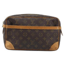 LOUIS VUITTON Monogram Compiegne 28 Clutch Tasche M51845 LV Auth ka3057-2