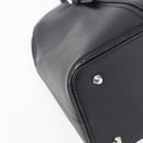 BURBERRY Hand Bag Leather Black Silver Auth ka306-14