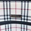 BURBERRY Hand Bag Leather Black Silver Auth ka306-11