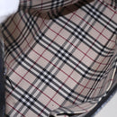 BURBERRY Hand Bag Leather Black Silver Auth ka306-12