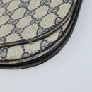 GUCCI GG Supreme Shoulder Bag PVC Navy Gold Auth ka3065-10