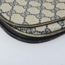 GUCCI GG Supreme Shoulder Bag PVC Navy Gold Auth ka3065-11