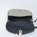 GUCCI GG Supreme Shoulder Bag PVC Navy Gold Auth ka3065-16