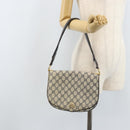 GUCCI GG Supreme Shoulder Bag PVC Navy Gold Auth ka3065-24