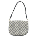 GUCCI GG Supreme Shoulder Bag PVC Navy Gold Auth ka3065-3