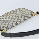 GUCCI GG Supreme Shoulder Bag PVC Navy Gold Auth ka3065-6