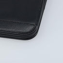 Christian Dior Honeycomb Canvas Chain Bag Leder Schwarz Gold Auth ka3067-10