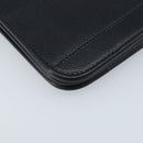 Christian Dior Honeycomb Canvas Chain Bag Leder Schwarz Gold Auth ka3067-11