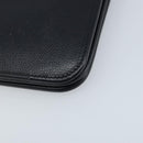 Christian Dior Honeycomb Canvas Chain Bag Leder Schwarz Gold Auth ka3067-12