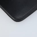 Christian Dior Honeycomb Canvas Chain Bag Leder Schwarz Gold Auth ka3067-13